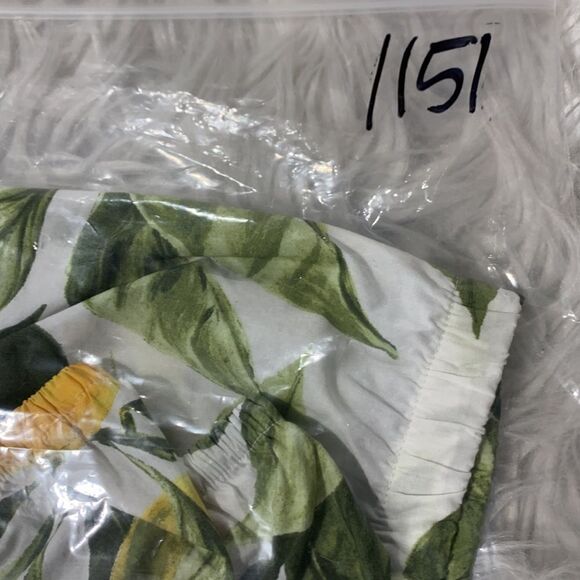 H&M cropped top square neckline puff sleeves elastic hem & neckline women’s sz L - Picture 6 of 7